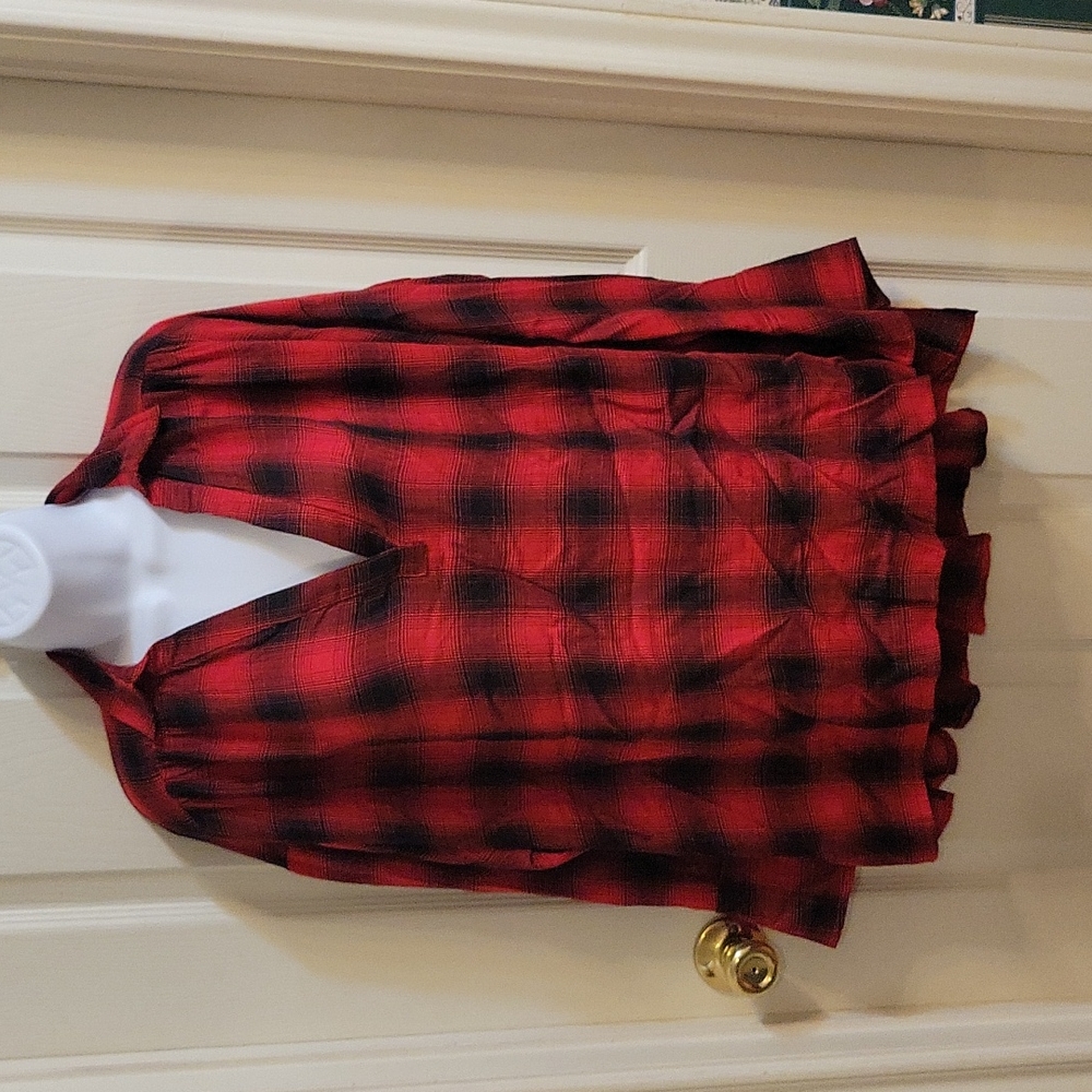 Ladies Buffalo Plaid Top